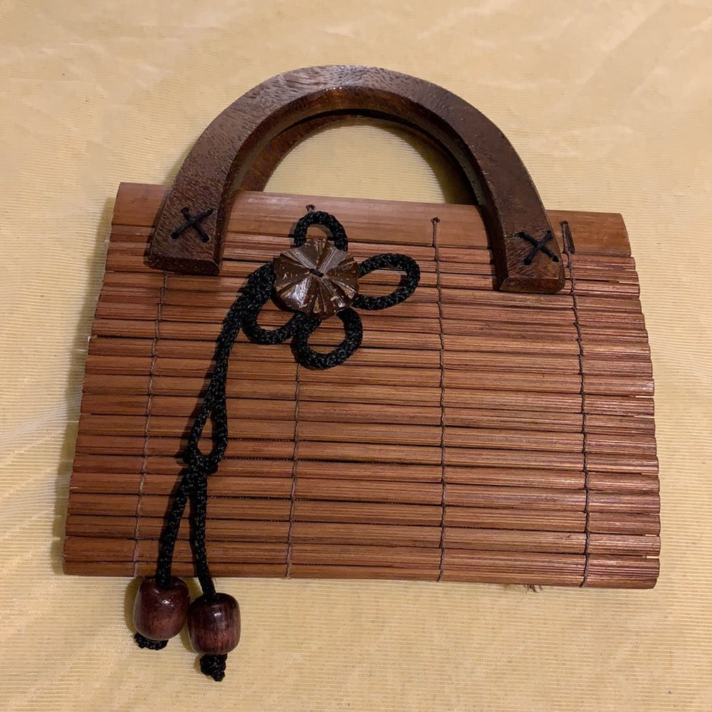 Vintage bamboo purse